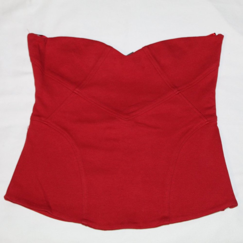 NWT Windsor Red Strapless Top